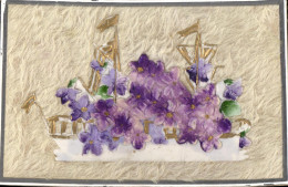 Delcampe - CPA Fantaisie Bateau Fleurs - Sonstige & Ohne Zuordnung