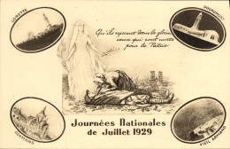 Delcampe - CPA Journees Mationales De Juillet 1929 Lorette Dormans Douaumont Vieil Armand Militaria - Heimat
