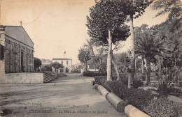 Delcampe - Algérie - CHERCHELL - La Place De L'église Et Les Jardins - Ed. Veuve Kimmel - Sonstige & Ohne Zuordnung