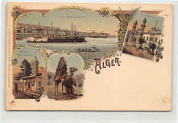 Delcampe - Algérie - ALGER - Lithographie - VOIR LES SCANS POUR L'ÉTAT La Carte Postale A Quatre Imporants Trous D'épingle - Ed. Se - Algerien