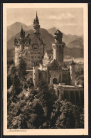 Delcampe - AK Blick Zum Schloss Neuschwanstein Mit Bergen - Otros & Sin Clasificación
