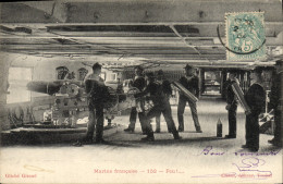 Delcampe - CPA Bateau Marine Francaise Feu - Krieg