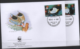Delcampe - Micronésie Animaux , Animals , Dieren : Poissons , Fishes , Vissen 1997 4FDC - Mikronesien