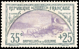 Delcampe - * 152 - 35c. + 25c. Orphelins Ardoise Et Violet. Très Bon Centrage. SUP. - Altri & Non Classificati