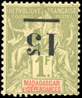 Delcampe - * 50a - 15 S/1F. Olive. Surcharge Renversée. SUP. - Altri & Non Classificati