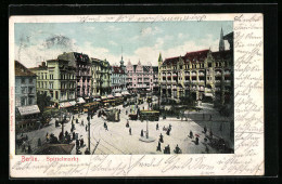 Delcampe - AK Berlin, Spittelmarkt, Strassenbahn - Mitte