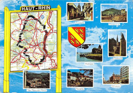 Delcampe - BR84978 Haut Rhein France Huningue Mulhouse Map Cartes Geographiques - Autres & Non Classés