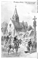 Delcampe - BBQP1-0014-ILLUSTRATEUR - Robida - Sainte-catherine De Fierbois - L'épée Remise Aux Envoyés De Jeanne D'arc - Robida