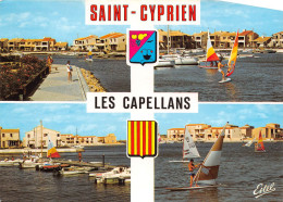 Delcampe - SAINT CYPRIEN PLAGE Marinas Des Capellans 1(scan Recto-verso) MA734 - Saint Cyprien