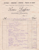 Delcampe - Facture LOUIS RAFFOUX De RUFFEC En 1931 - Non Classés