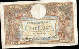Delcampe - BILLET France,billet De 100 Frs - Olivier Merson - Daté AG//23/3/1933.AG. // T.39595 047// LAURA  248 27 - 100 F 1908-1939 ''Luc Olivier Merson''