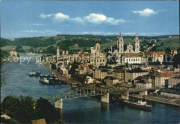 Delcampe - PAssAU Bayern Fliegeraufnahme Donaupartie Mit Dom - Passau