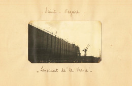 Delcampe - St Nazaire * Lancement De " LA FRANCE " * Paquebot La France Cale Chantiers Navals * 2 Clichés Anciens Sept 1910 - Saint Nazaire