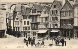 Delcampe - CPA Morlaix Place De Viarmes Vieilles Maisons - Morlaix