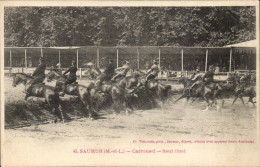 Delcampe - Saumur CPA Carrousel Saut Final (chevaux Hippisme) - Saumur