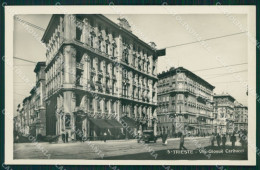 Delcampe - Trieste Città Via Giosuè Carducci Auto Foto Cartolina MT1359 - Trieste (Triest)