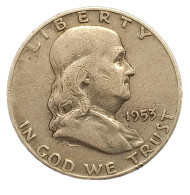 Delcampe - 1/2 Dólar Benjamin Franklin 1953 - Sonstige & Ohne Zuordnung