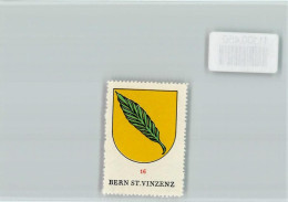 Delcampe - 3000 Bern Berne - Vignette Wappen Kaffee Hag Ca 1920-1940 St. Vinzenz - 11100450 - Bern