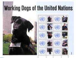 Delcampe - United Nations, New York 2011 Working Dogs M/s, Mint NH, Nature - Dogs - Autres & Non Classés