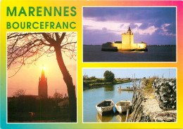 Delcampe - CPM Marennes Bourcefranc Le Clocher Le Chenal De La Cayenne Le Fort Du Chapus - Marennes