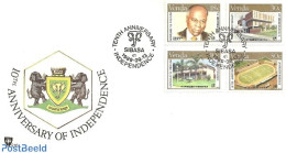 Delcampe - South Africa, Venda 1989 Onafhankelikheid / Independence Set On FDC, First Day Cover, History - Sport - Politicians - .. - Venda