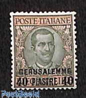 Delcampe - Italy 1909 40pia, Levant, Gerusalemme, Stamp Out Of Set, Unused (hinged) - Sonstige & Ohne Zuordnung