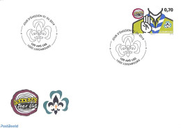 Delcampe - Luxemburg 2019 100 Years Scouts 1v, First Day Cover, Sport - Scouting - Briefe U. Dokumente