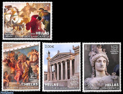 Delcampe - Greece 2026 Athens Academy 4v, Mint NH, Nature - Science - Horses - Education - Art - Sculpture - Ungebraucht