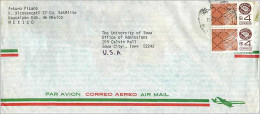 Delcampe - Lettre Cover Mexique University Iowa - Mexique