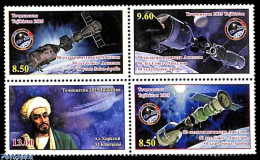 Delcampe - Tajikistan 2025 Apollo-Soyuz 50th Anniversary 4v [+], Mint NH, Transport - Space Exploration - Tadschikistan