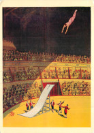 Delcampe - CPA Bill Webb Dans Son Saut De La Mort Du Haut Du Chapiteau Sur Un Plam De Glissement Pose Sur La Pi - Zirkus