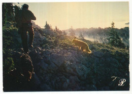 Delcampe - CPSM / CPM 10.5 X 15 Prestige DAUPHINE Chasseur (?) Et Ses Chiens Traversant Un Pierrier (à OZ En OISANS ?) - Rhône-Alpes