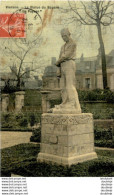 Delcampe - D18  VIERZON  La Statue Du Square  Le Paysan  .......... Carte Toilée - Vierzon