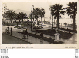 Delcampe - ESPAGNE MAROC  CEUTA  Jardines De San Sébastian  ..... - Ceuta