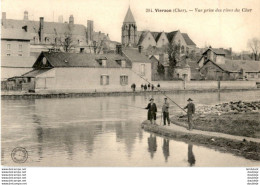 Delcampe - D18  VIERZON   Vue Prise Des Rives Du Cher - Vierzon