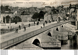 Delcampe - D18  VIERZON   Vue Générale Et Pont Du Canal - Vierzon
