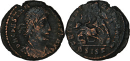 Delcampe - ROME - CONSTANCE II - Maiorina Réduite - 353 AD - Cavalier à Terre - Siscia (BSISZ) - 28-313 - The Christian Empire (307 AD Tot 363 AD)