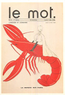 Delcampe - CARTE PRESSE N° 19 LE MOT - Werbepostkarten