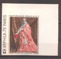 Delcampe - Superbe Coin De Feuille Série Artistique Ph. De Champagne De 1974 YT 1766 Sans Trace De Charnière - Non Classés