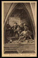 Delcampe - AK Meissen, Königliche Albrechtsburg, Herzog August Mit Geheimmittel Der Porzellanmanufaktur - Altri & Non Classificati