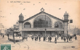 Delcampe - LE HAVRE LA GARE 4(scan Recto-verso) MA1721 - Bahnhof