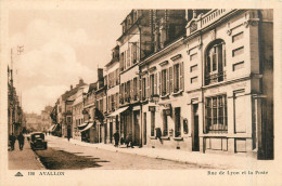 Delcampe - 89* AVALLON   Rue De Lyon Et La Poste      RL28,1802 - Avallon