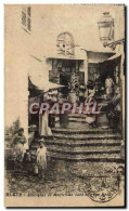 Delcampe - Algerie Alger CPA Boutiques De Moutchous Dans Une Rue Arabe - Algerien