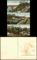 Delcampe - Ansichtskarte Leisnig 3 Bild Mulde Stadt Schloß 1915 - Leisnig