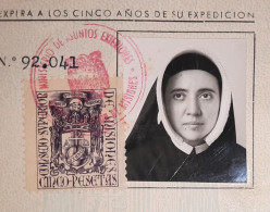 Delcampe - Passport  Spain 1956 Pasaporte, Passeport, Reisepass - Historical Documents