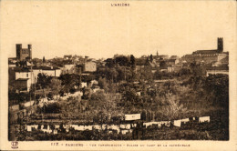 Delcampe - Pamiers - Vue Panoramique - Eglise Du Camp Et La Cathedrale - CPA - Pamiers