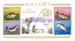 Delcampe - 63289 MNH MALAWI 1974 35 ANIVERSARIO DE LA SOCIEDAD DE PESCA - Malawi (1964-...)