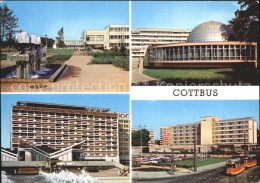Delcampe - Cottbus Bildungszentrum Planetarium Hotel Lausitz Strassenbahn - Cottbus