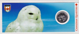 Delcampe - Canada 25 Cents 2000 Wisdom Owl UNC In Folder - Canada