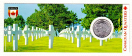 Delcampe - Canada 25 Cents 2005 Veterans UNC In Folder - Canada